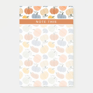 Colourful Pumpkin Gourd Pattern Post-it Notes