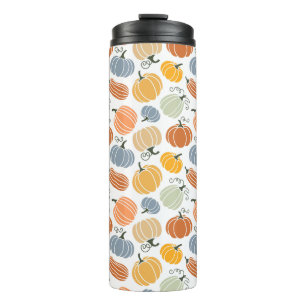 Colourful Pumpkin Gourd Pattern Thermal Tumbler