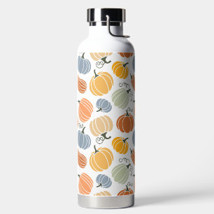 Colourful Pumpkin Gourd Pattern Water Bottle
