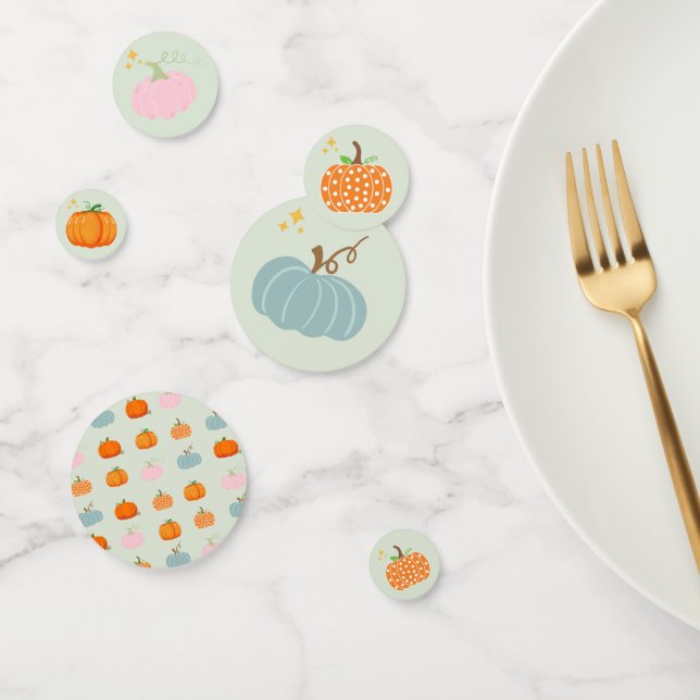 Colourful Pumpkins Confetti (Group)