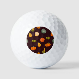 Colourful Pumpkins: Dark Autumn Elegance. Golf Balls