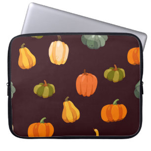 Colourful Pumpkins: Dark Autumn Elegance. Laptop Sleeve
