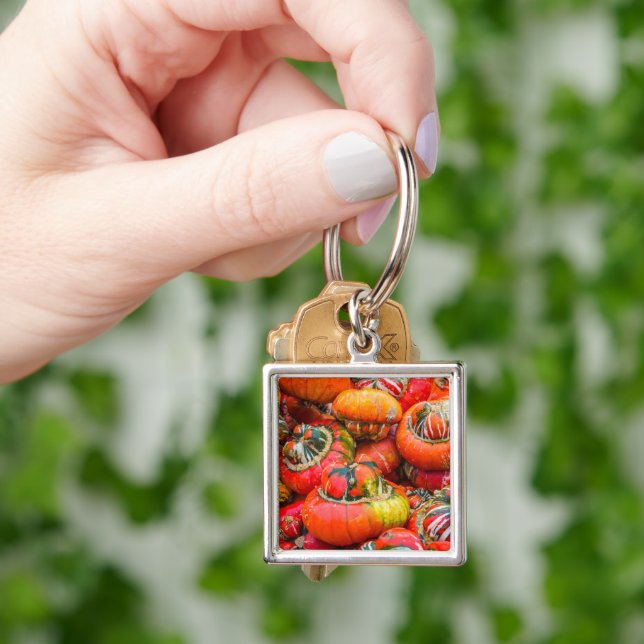 Colourful pumpkins key ring (Hand)
