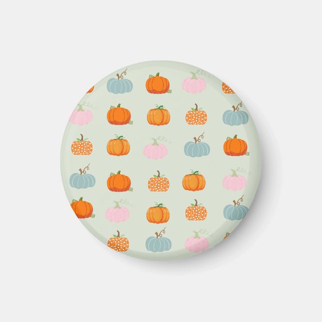 Colourful Pumpkins Magnet (Front)