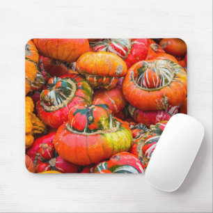 Colourful pumpkins mouse mat