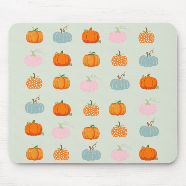 Colourful Pumpkins Mouse Mat (Front)