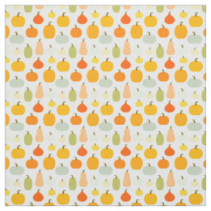 Colourful pumpkins pattern fabric