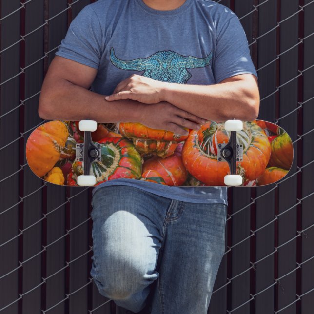 Colourful pumpkins skateboard (Outdoor 3)