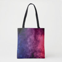 Colourful purple and blue smoke clouds on dark bac