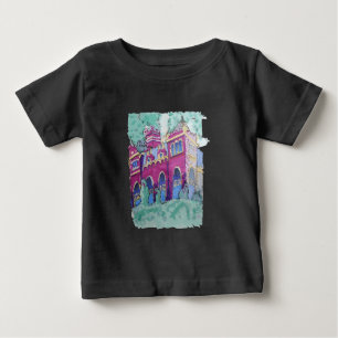 Colourful Purple Castle in Budapest Baby T-Shirt