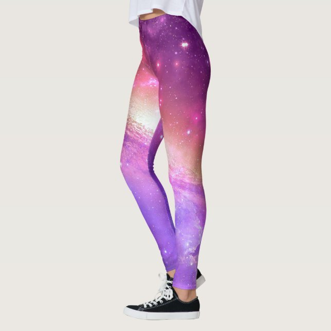Colourful Purple Galaxy Artwork | Leggings (Left)