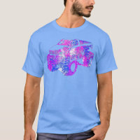 Colourful Purple Monster Truck Art