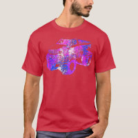 Colourful Purple Monster Truck Art