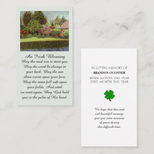 Colourful Purple Red Blue Green Irish Blessing Business Card
