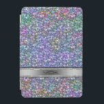 Colourful Purple Tint Glitter And Sparkles iPad Mini Cover<br><div class="desc">Elegant colourful purple tint glitter and sparkles. Black accents. Customisable monogram. If you need any help customising,  changing colour,  or anything else to any of my designs,  contact ArtOnWear designer. Free text formatting with live help available by request.</div>