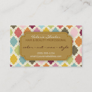 Colourful Quatrefoil Hair & Beauty Coupon Discount