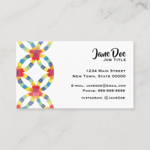Colourful Quilt Business Card