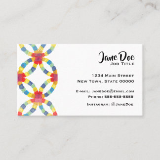 Colourful Quilt Business Card