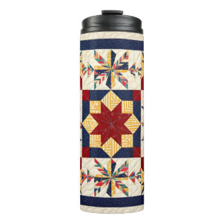 Colourful Quilting Pattren - Quilting Lover Thermal Tumbler