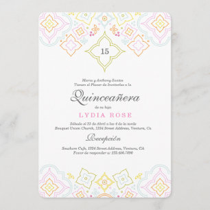 Colourful Quince Invitation