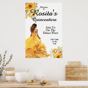 Colourful Quinceanera Poster