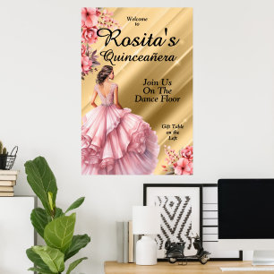 Colourful Quinceanera Poster