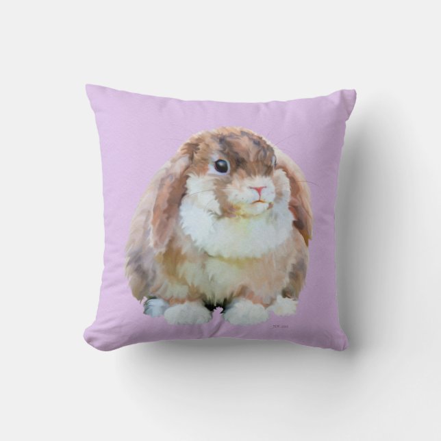 Colourful Rabbit Cushion (Front)