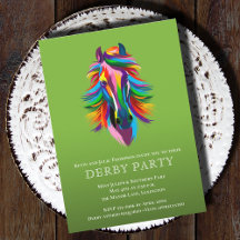 Colourful Racehorse Derby Party