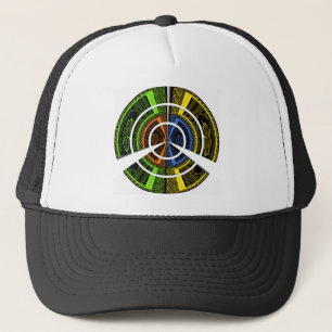 Colourful Radial Art Print Trucker Hat