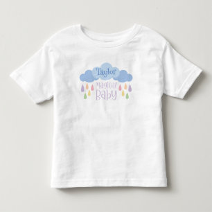 Colourful Rain Drops And Clouds Magical Baby Toddler T-Shirt