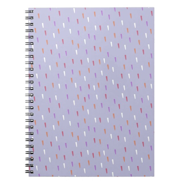 colourful rain pattern notebook (Front)