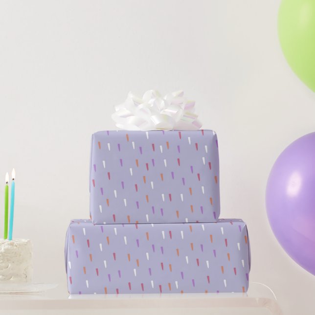 colourful rain pattern wrapping paper (Party Gifts)