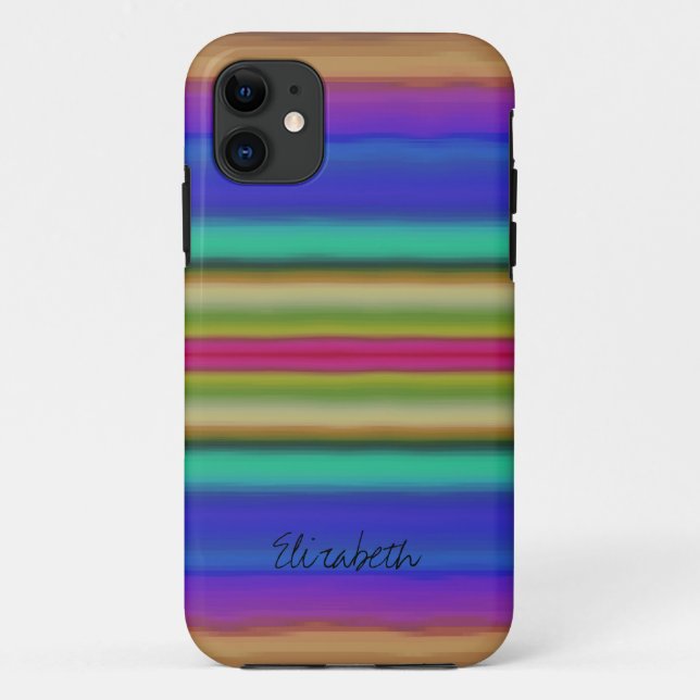 Colourful Rainbow Abstract #2 Case-Mate iPhone Case (Back)