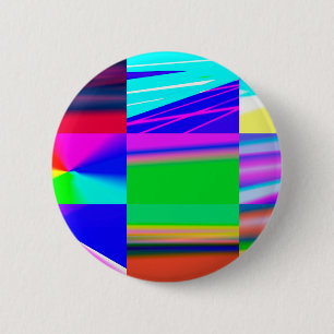 colourful rainbow abstract texture art heart stick 6 cm round badge