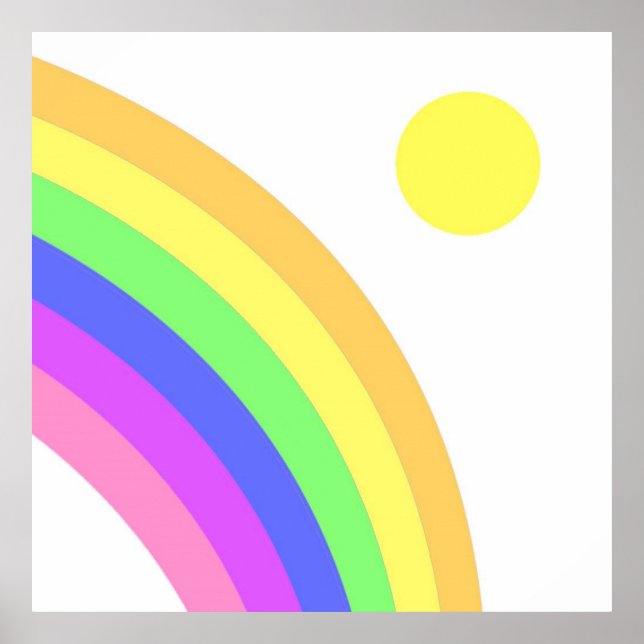 colourful rainbow art poster (Front)
