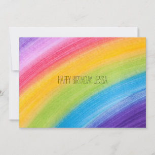 Colourful Rainbow Birthday Celebration Card