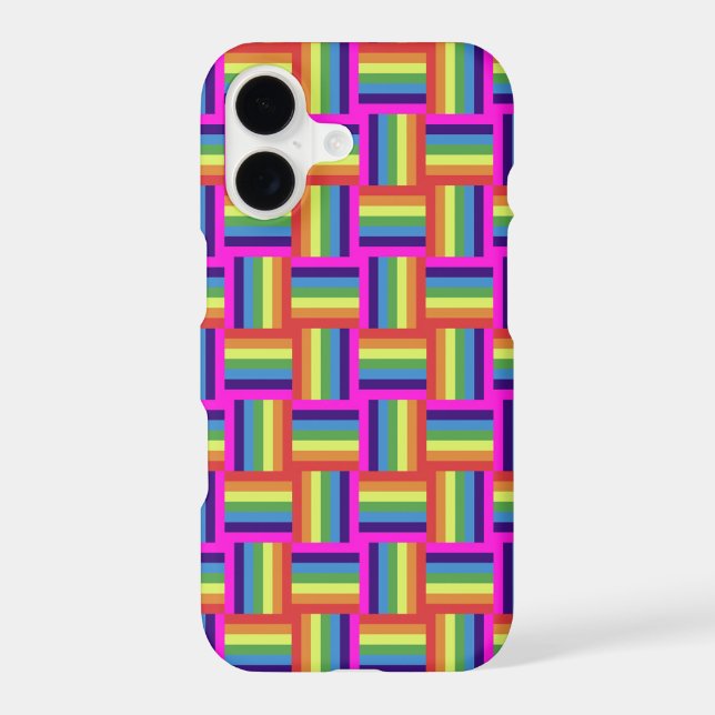 Colourful Rainbow Block Pattern (Back)