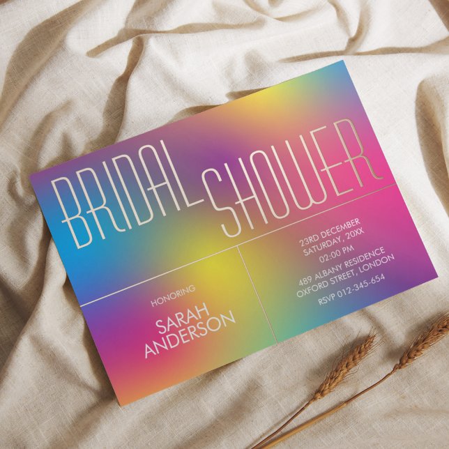 Colourful Rainbow Bridal Shower  (Creator Uploaded)