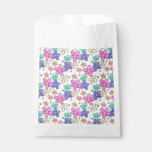colourful rainbow bright flowers bumble bees flora favour bags