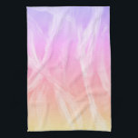 Colourful Rainbow Brushstrokes Pink Abstract Art Tea Towel<br><div class="desc">Decorate your kitchen with this cool abstract art towel. Makes a great housewarming or wedding gift! 
You can customise it and add text too.
Check my shop for lots more colours and patterns!</div>