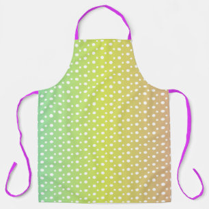 Colourful rainbow bubble gradient  apron