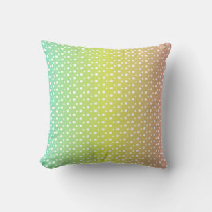 Colourful rainbow bubble gradient   cushion