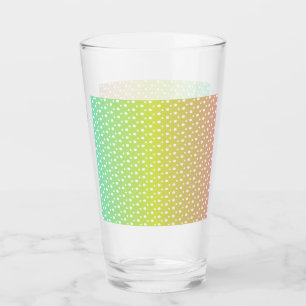 Colourful rainbow bubble gradient glass