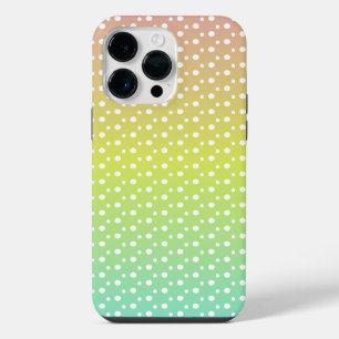 Colourful rainbow bubble gradient iPhone 14 pro max case