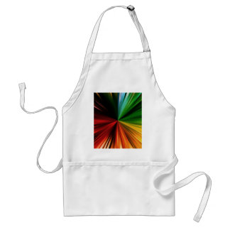 Colourful Rainbow Burst Abstract Digital Art Desig Standard Apron