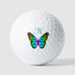 Colourful Rainbow Butterflies Golf Balls