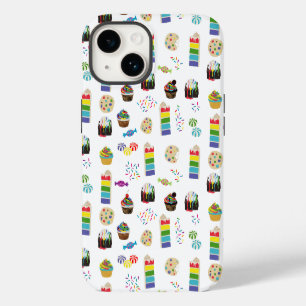 Colourful Rainbow Cake Desserts & Sprinkles Patter iPhone 14 Case