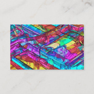 Colourful Rainbow Colours Business Card