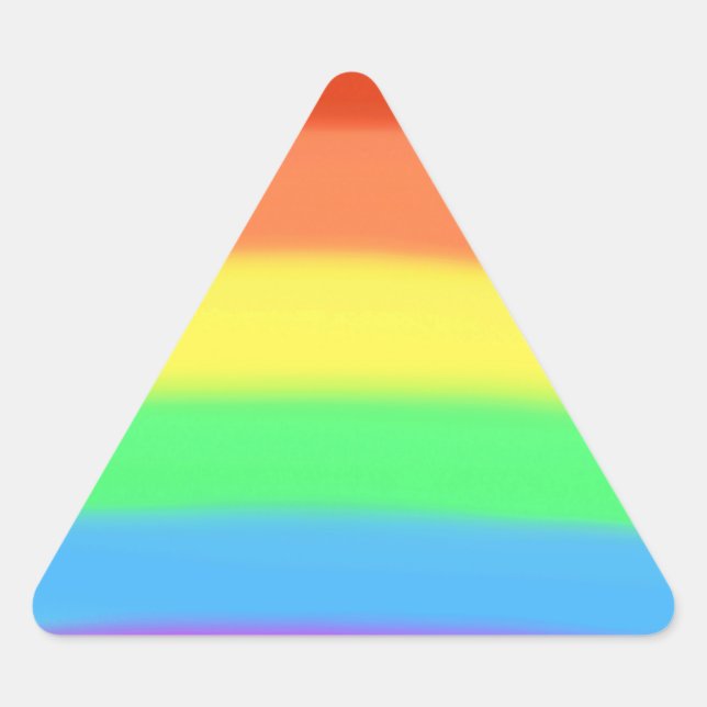 Colourful Rainbow Colours Choose Shape Stickers (Front)