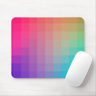 Colourful Rainbow Colours Gradient Design Mouse Mat